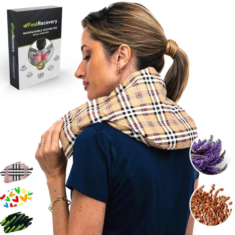 Feel Recovery Oxford Cuscino termico cervicale 60x22 cm lavanda