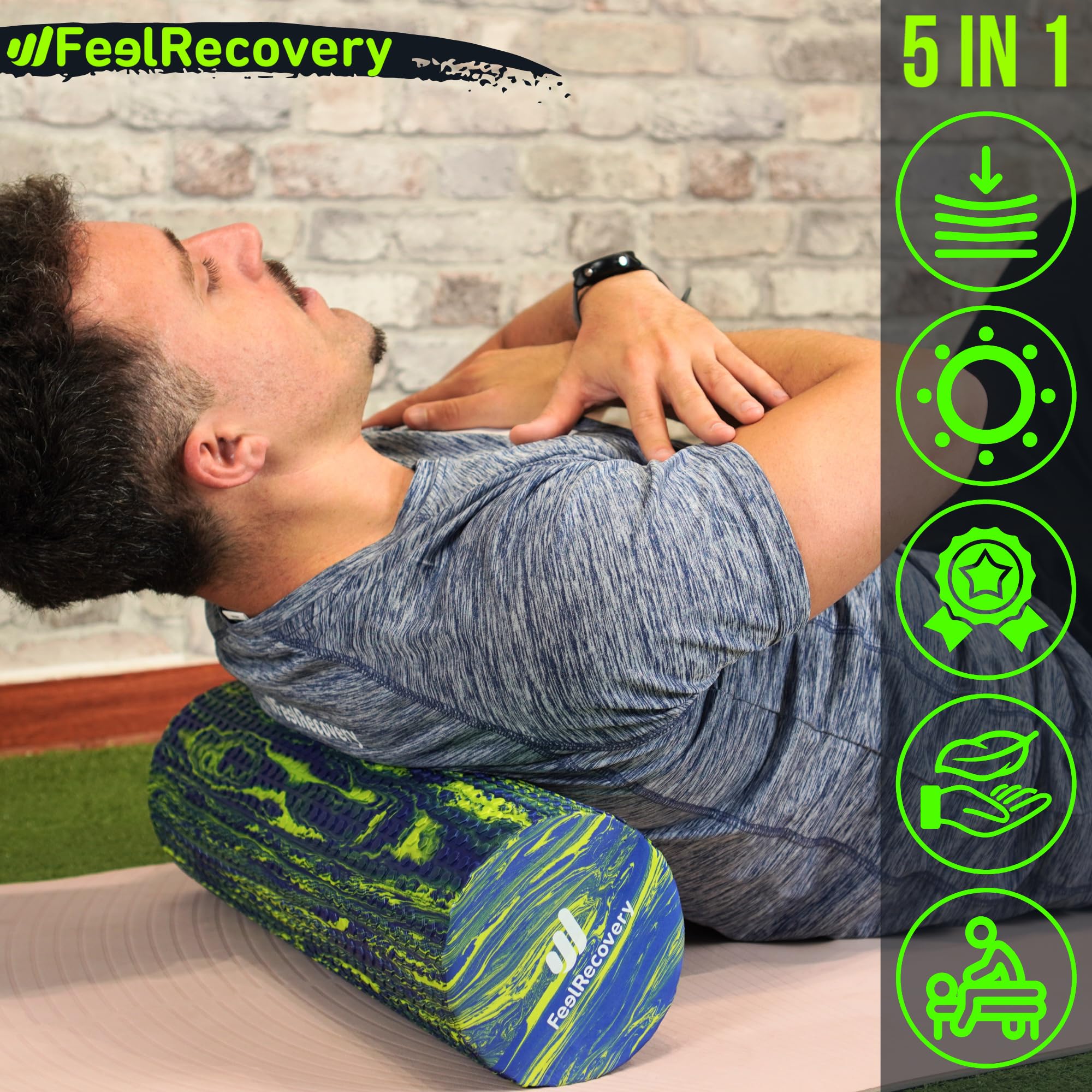 Feel Recovery foam roller 45x15 cm rullo massaggio EVA