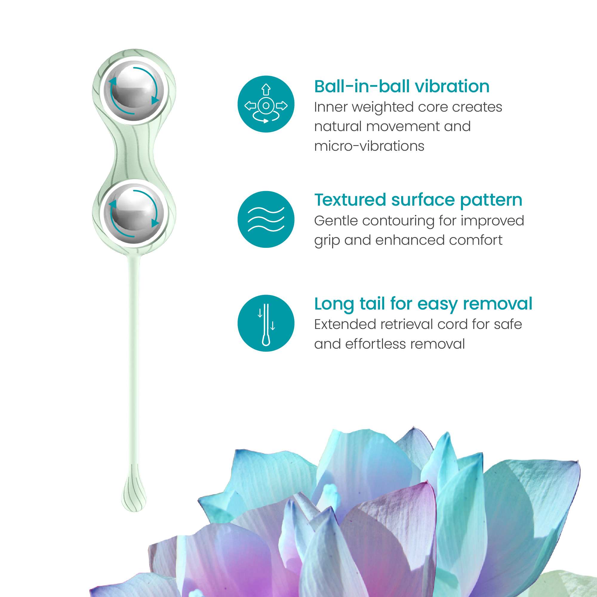 TensCare Fleur80 Sfere Vaginali Kegel per Pavimento Pelvico