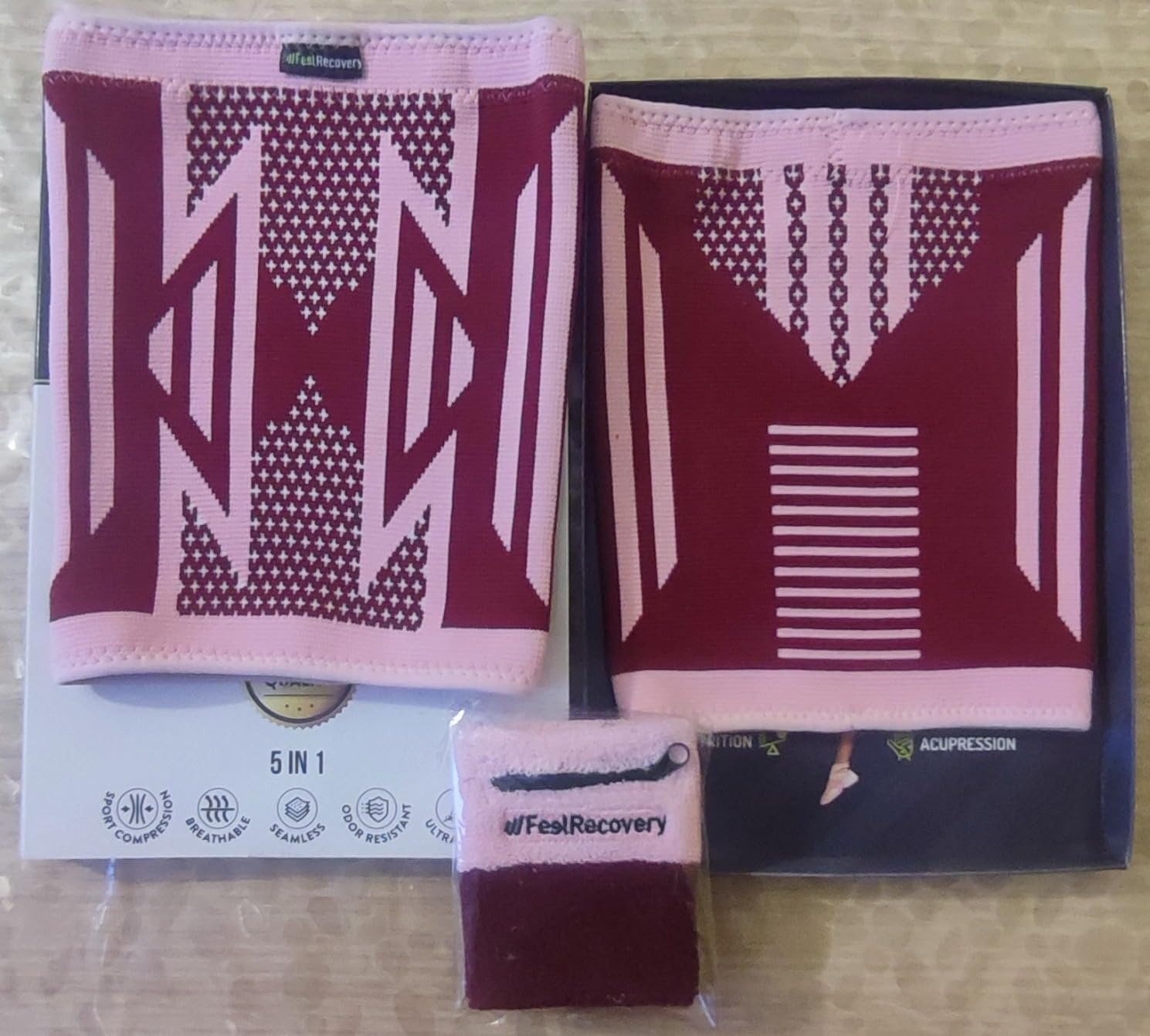Feel Recovery Cosciera Coscia Nero L 2 Pezzi Compressione