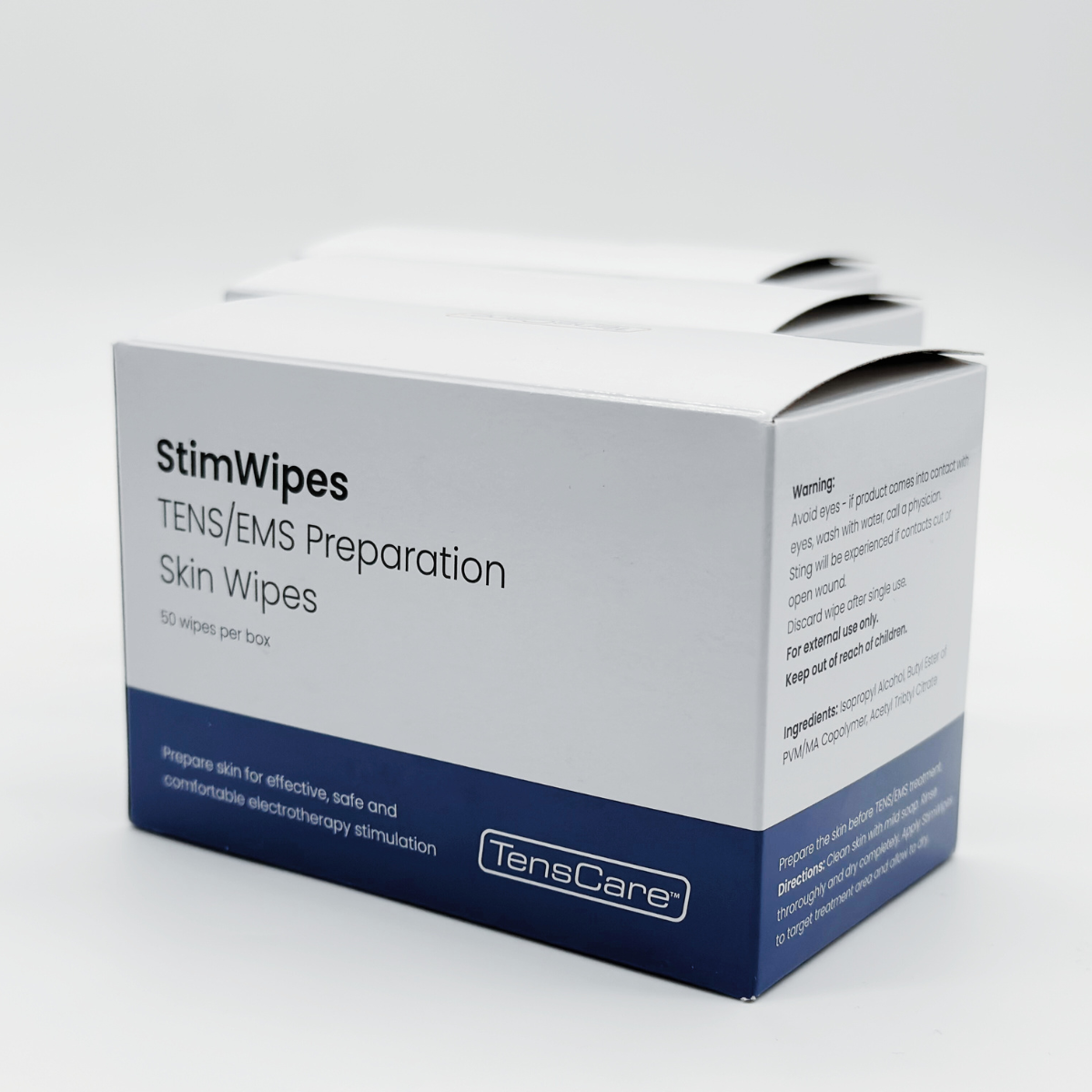 Tenscare StimWipes salviette pelle TENS EMS monouso
