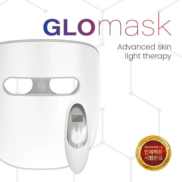 TensCare Glomask maschera LED viso luce blu rossa infrarossi