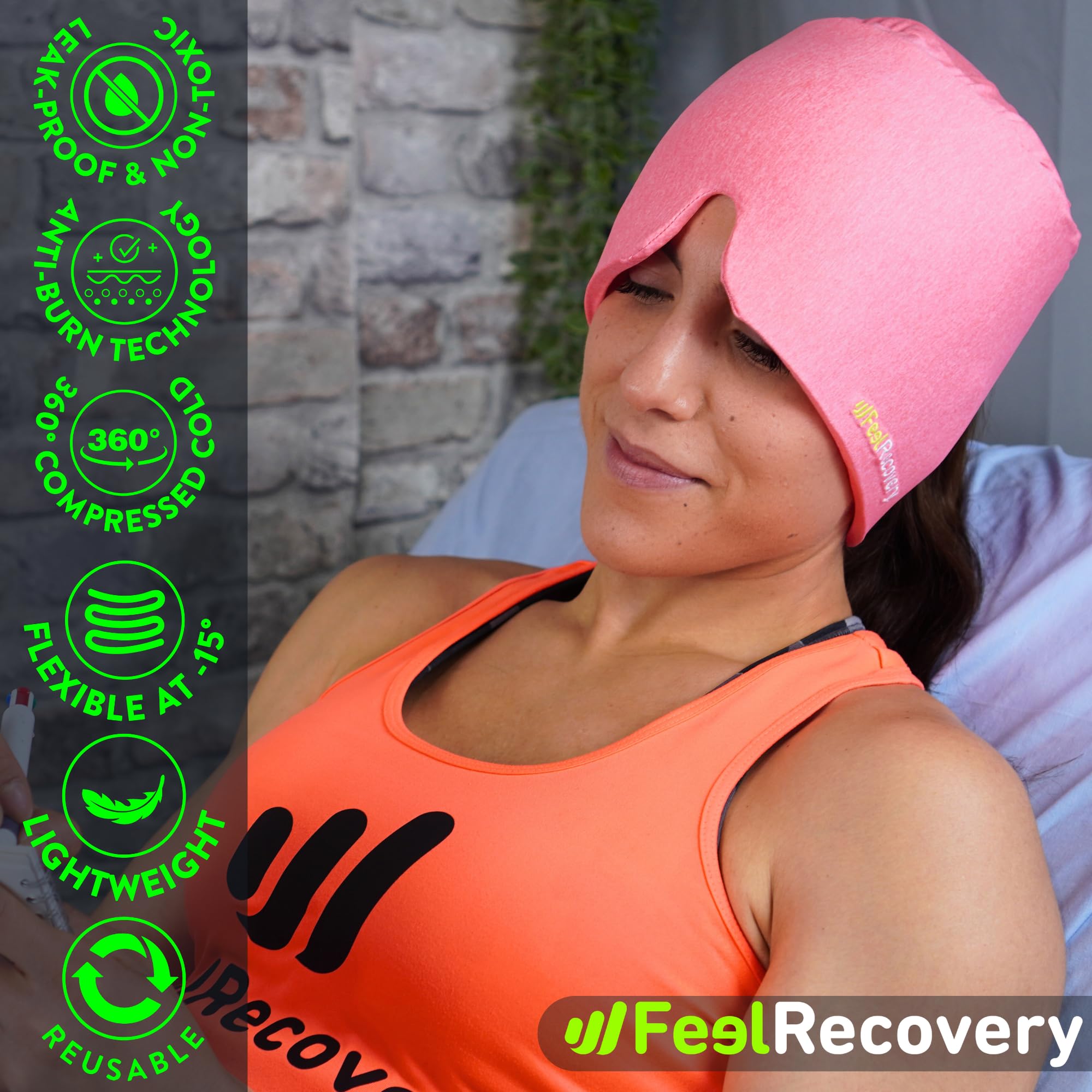 Feel Recovery Maschera Emicrania 360 Rosa Gel Riutilizzabile