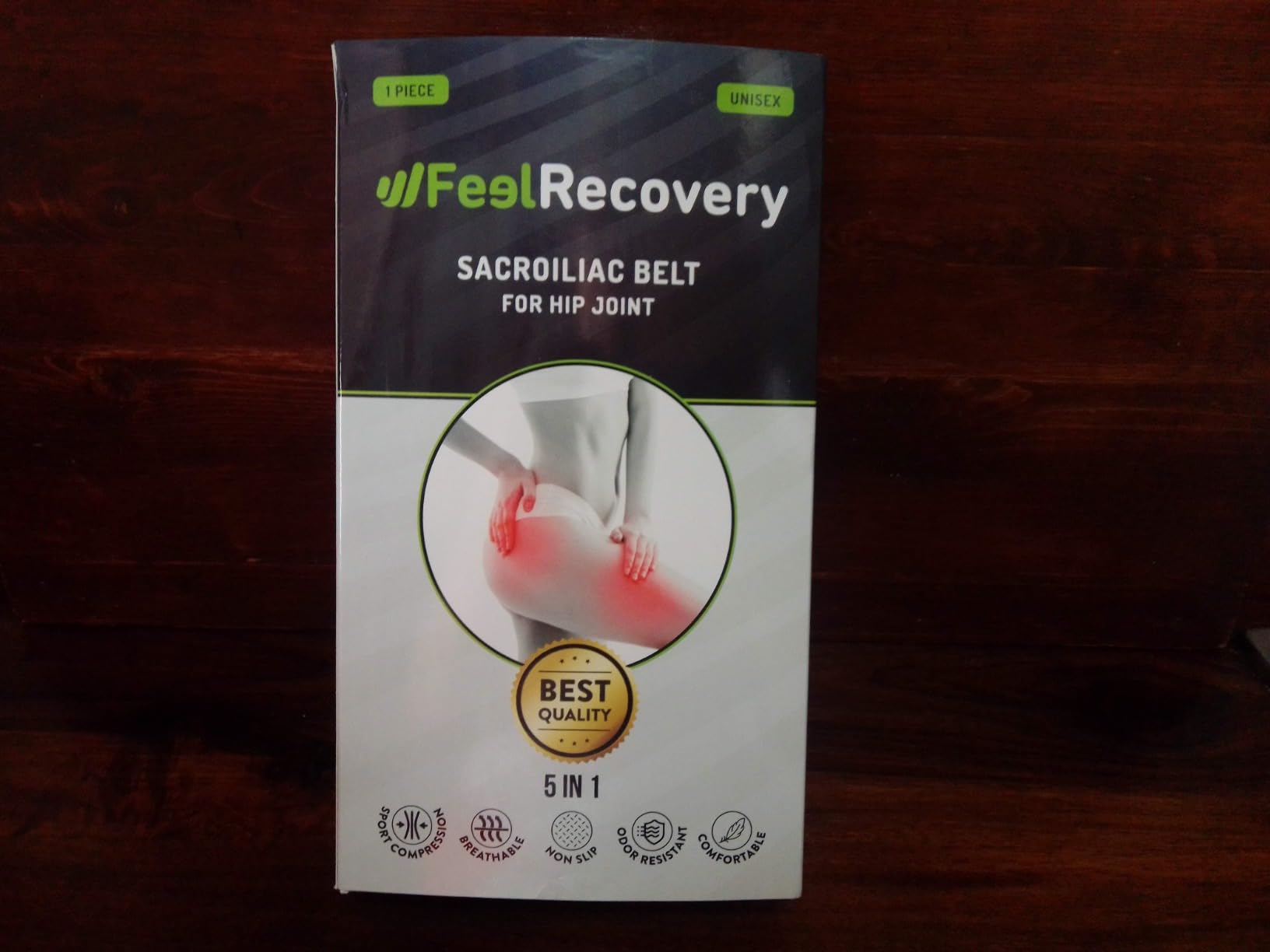 Feel Recovery Cintura Sacroiliaca Neoprene Nero Lombare S/M