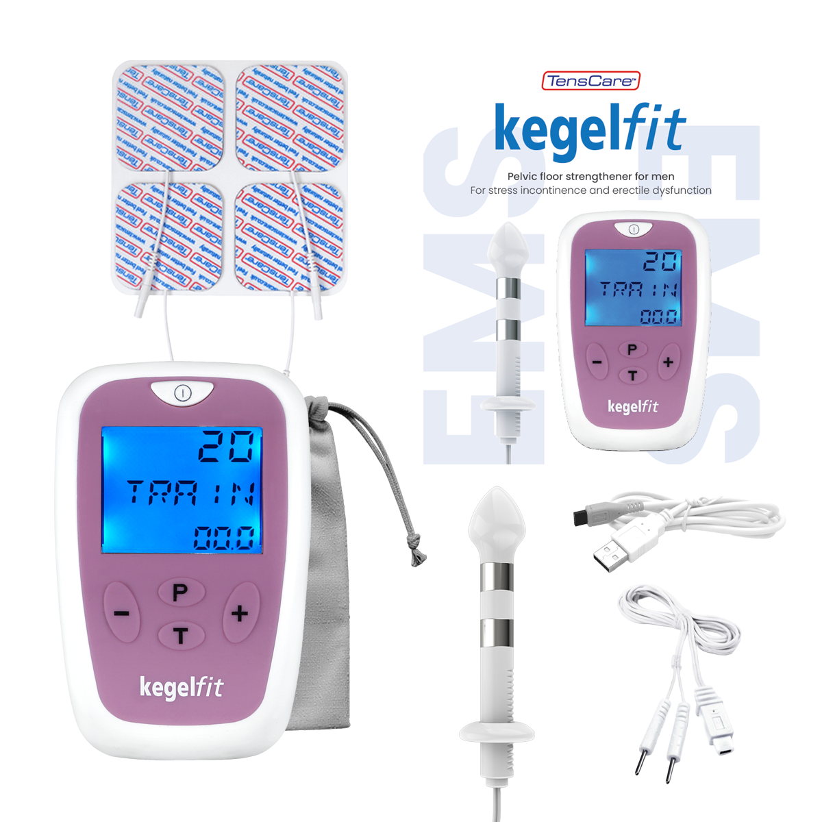 Tenscare Kegel Fit stimolatore pavimento pelvico sonda vaginale EMS