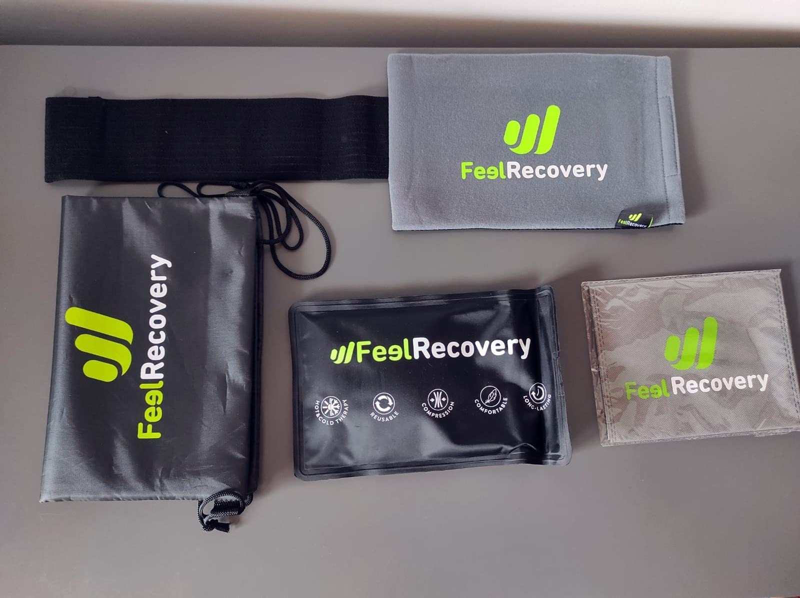 Feel Recovery Borsa Ghiaccio Gel Ginocchio impacco 28x17 cm