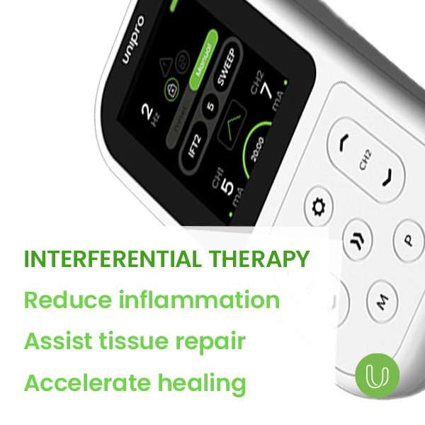 Tenscare Unipro dispositivo elettroterapia TENS EMS 4 terapie