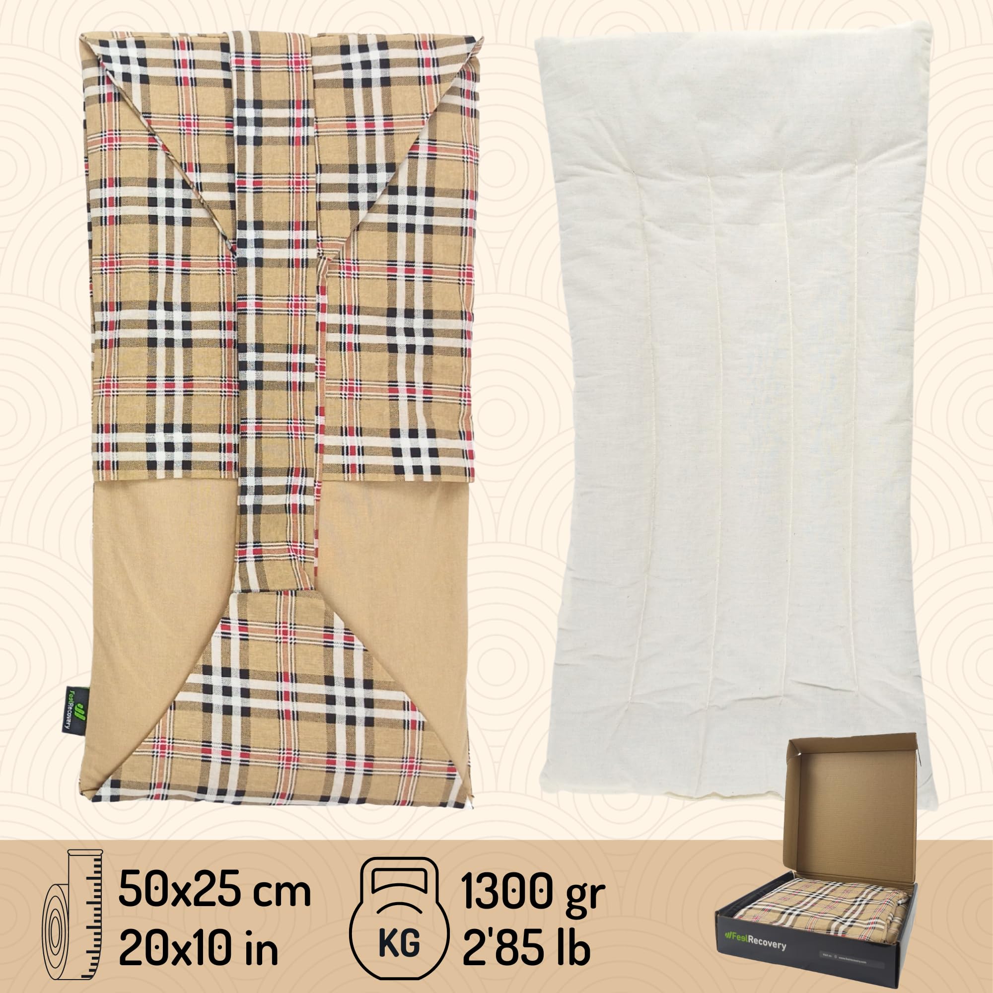Feel Recovery Fascia Termica Oxford Cuscino Semi 50x25