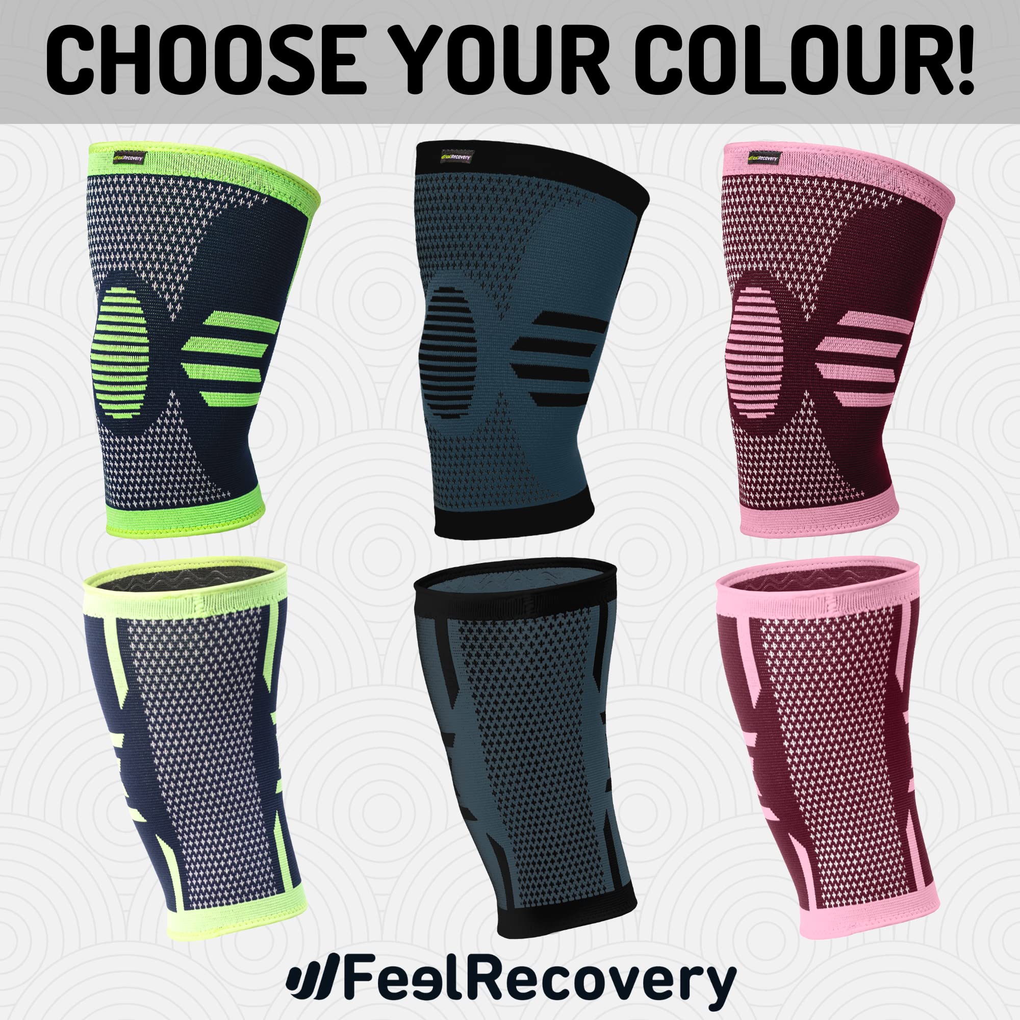 Feel Recovery Ginocchiera Compressione Verde XL