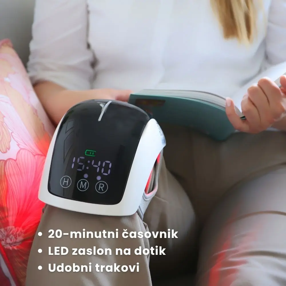 Fiziosan Massaggio massaggiatore ginocchio LED calore 3 modi