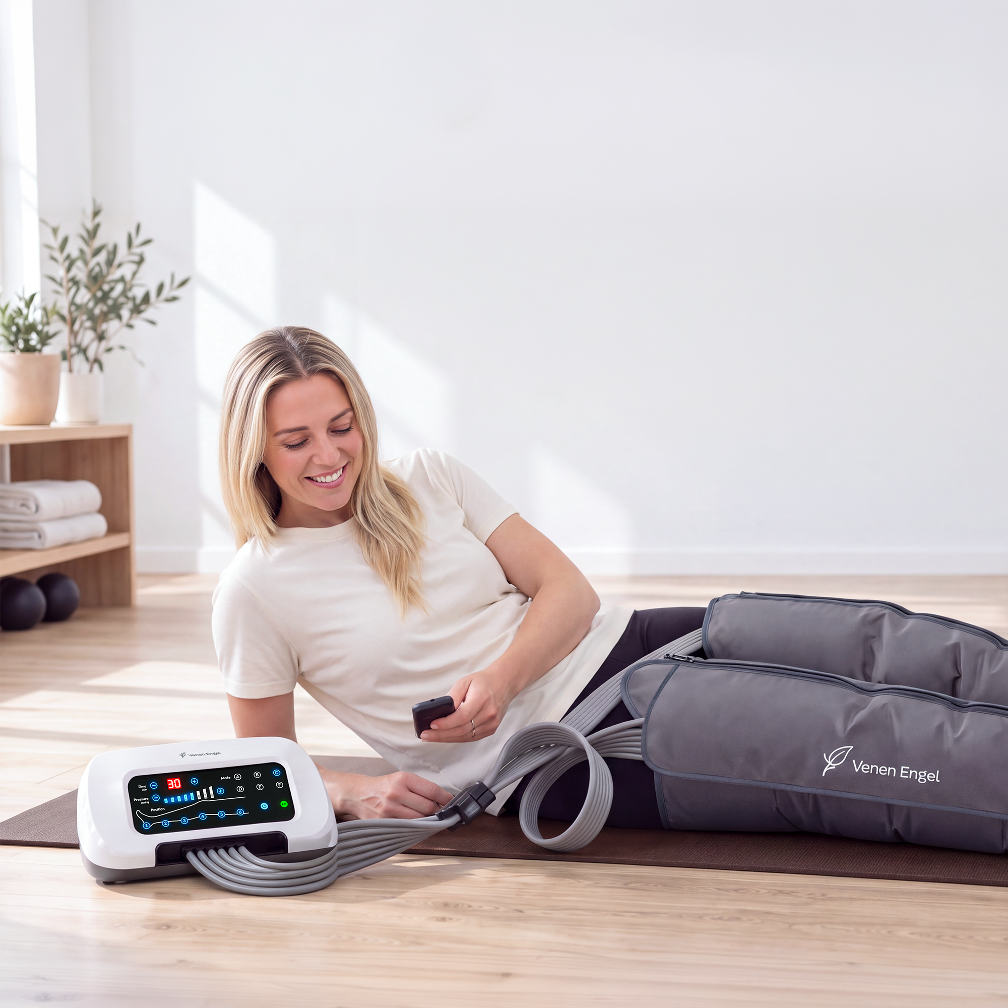 Venen Engel 6 Premium pressoterapia con gambali