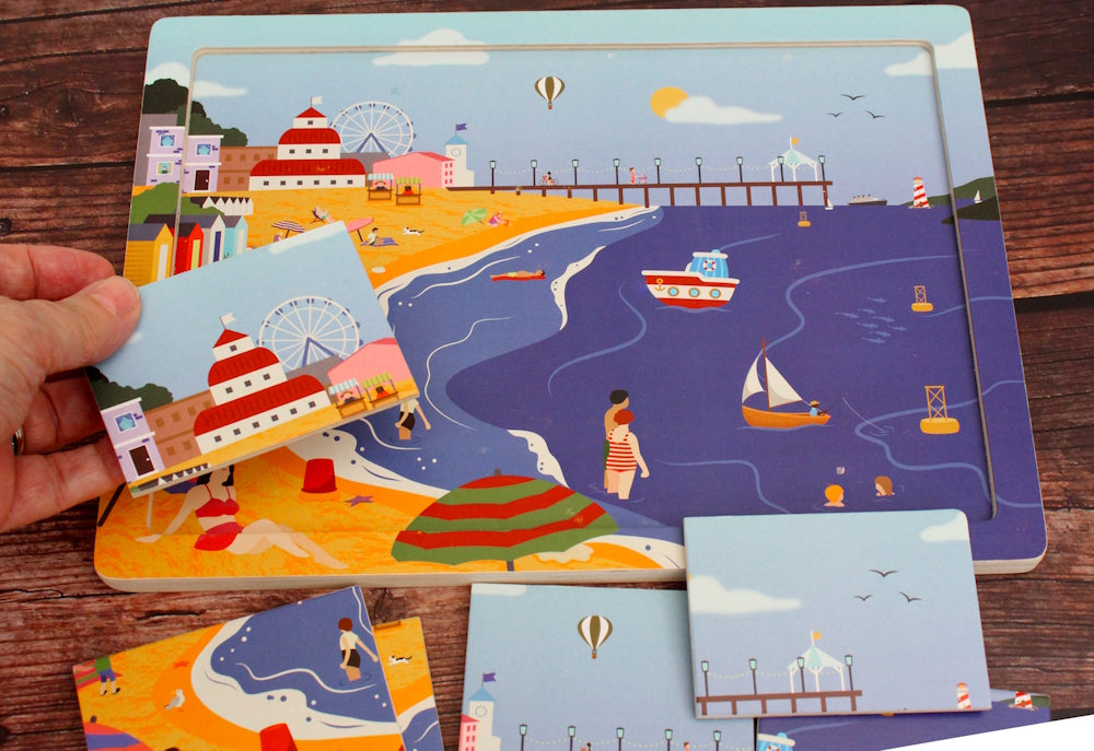 TensCare Seaside puzzle legno 9 pezzi per demenza