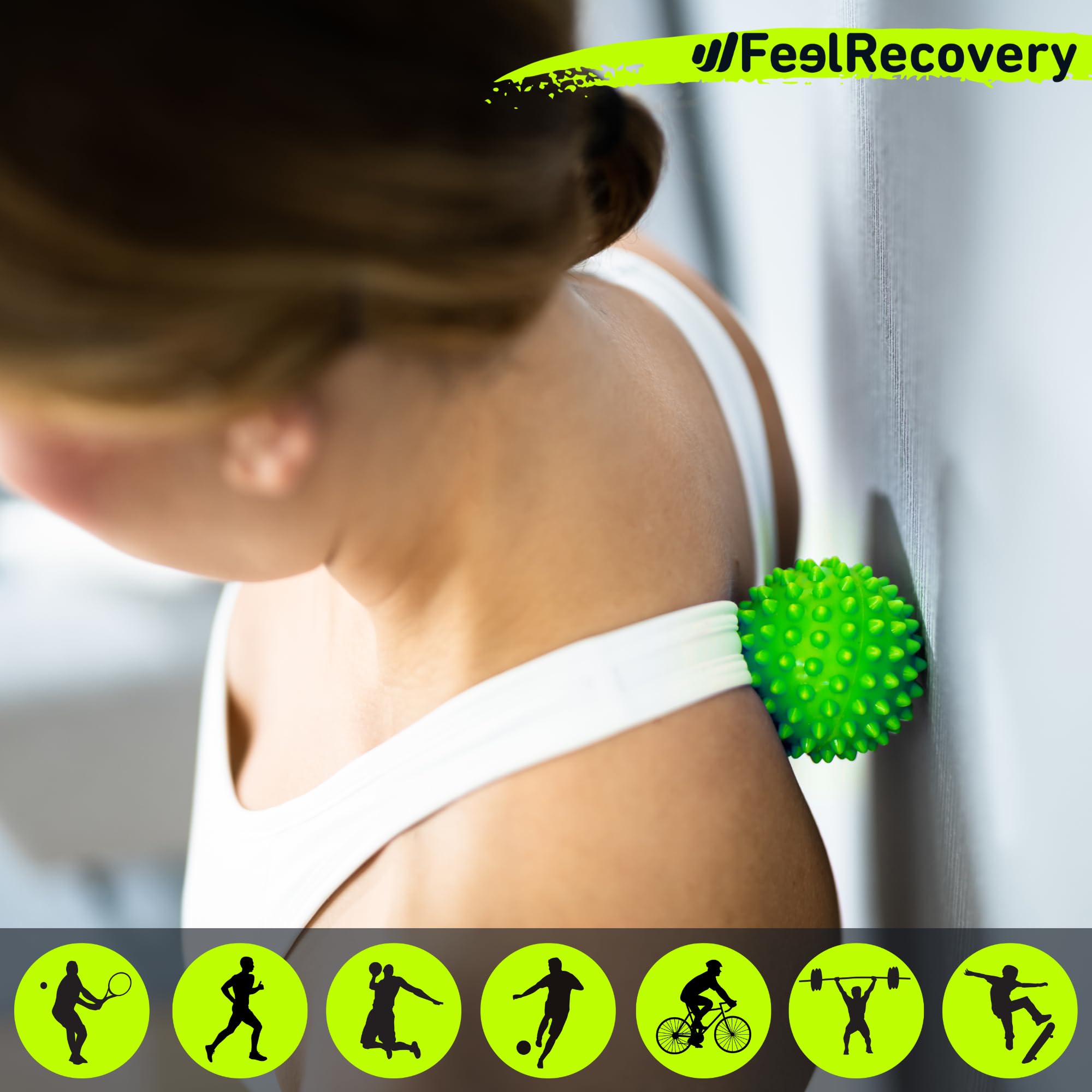 Feel Recovery Set 3 palline massaggio riccio miofasciale