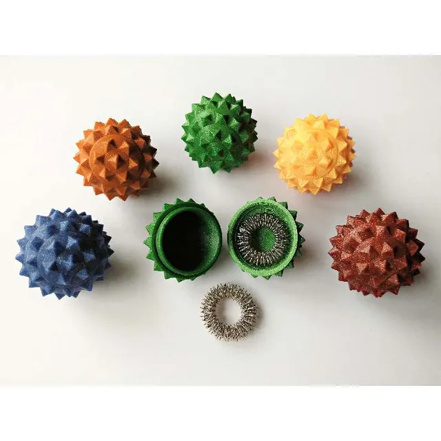 Fiziosan Palla massaggio con anelli 3,5 cm 1 pezzo